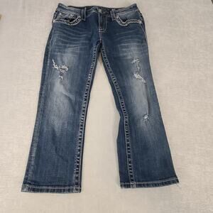 Miss Me women's Vintage Y2K Signature cuffed capri Size 28 McBling Rodeo Western
